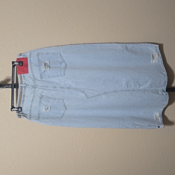 NWT One Teaspoon Rocko Distressed Denim Skirt Size 31 - Picture 10 of 12